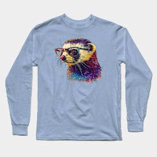 Four-Eyed Ferret Long Sleeve T-Shirt